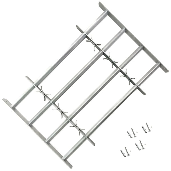  Adjustable Security Grille for Windows 700-1050mm with 4 Crossbars