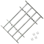 Adjustable Security Grille for Windows 1000-1500mm with 4 Crossbars