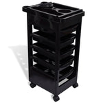 Hair Salon Trolley with Wheels Plastic