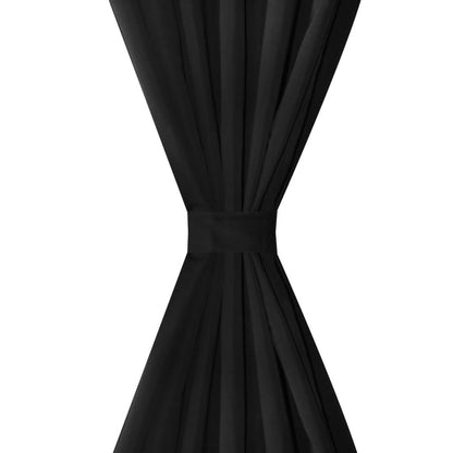 2 pcs Micro-Satin Curtains with Loops - 140×245cm