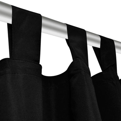 2 pcs Micro-Satin Curtains with Loops - 140×245cm