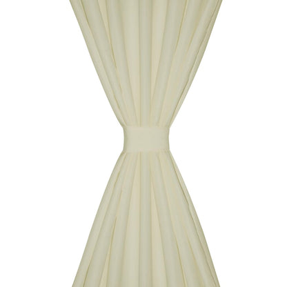 2 pcs Micro-Satin Curtains with Loops ( Cream )