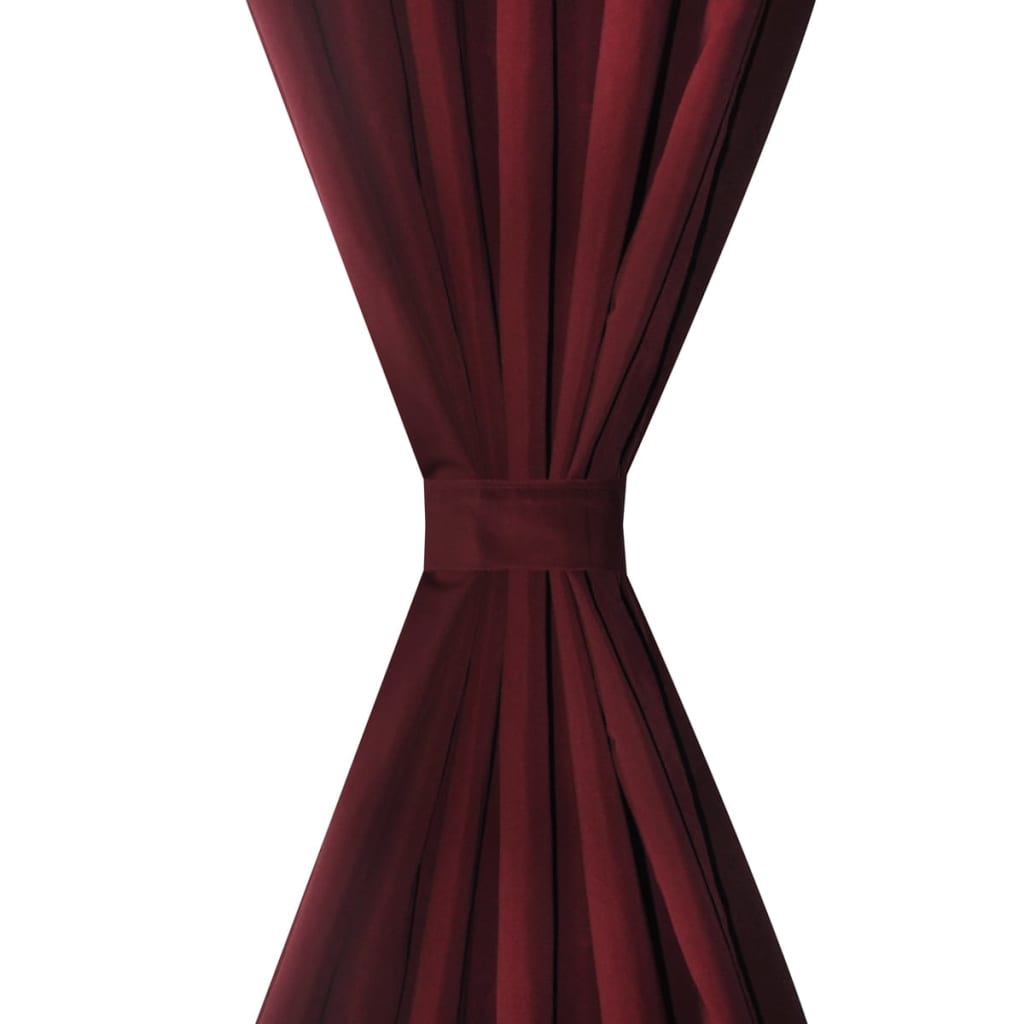 2 pcs Micro-Satin Curtains with Loops - 140×175cm