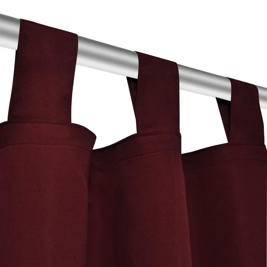 2 pcs Micro-Satin Curtains with Loops - 140×175cm