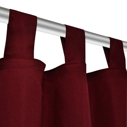 2 pcs Micro-Satin Curtains with Loops - 140×175cm