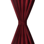 2 pcs Bordeau Micro-Satin Curtains with Loops