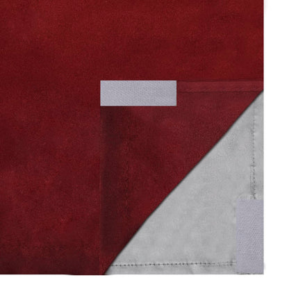 Blackout Curtains 2 pcs Double Layer Bordeau