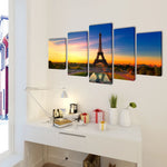 Canvas Wall Print Set Eiffel Tower M