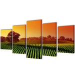 Canvas Wall Print Set Fields S