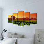 Canvas Wall Print Set Fields S