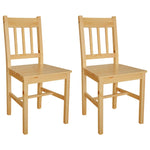 Dining Chairs 2 pcs Pinewood