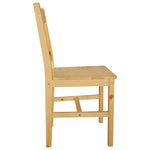 Dining Chairs 2 pcs Pinewood