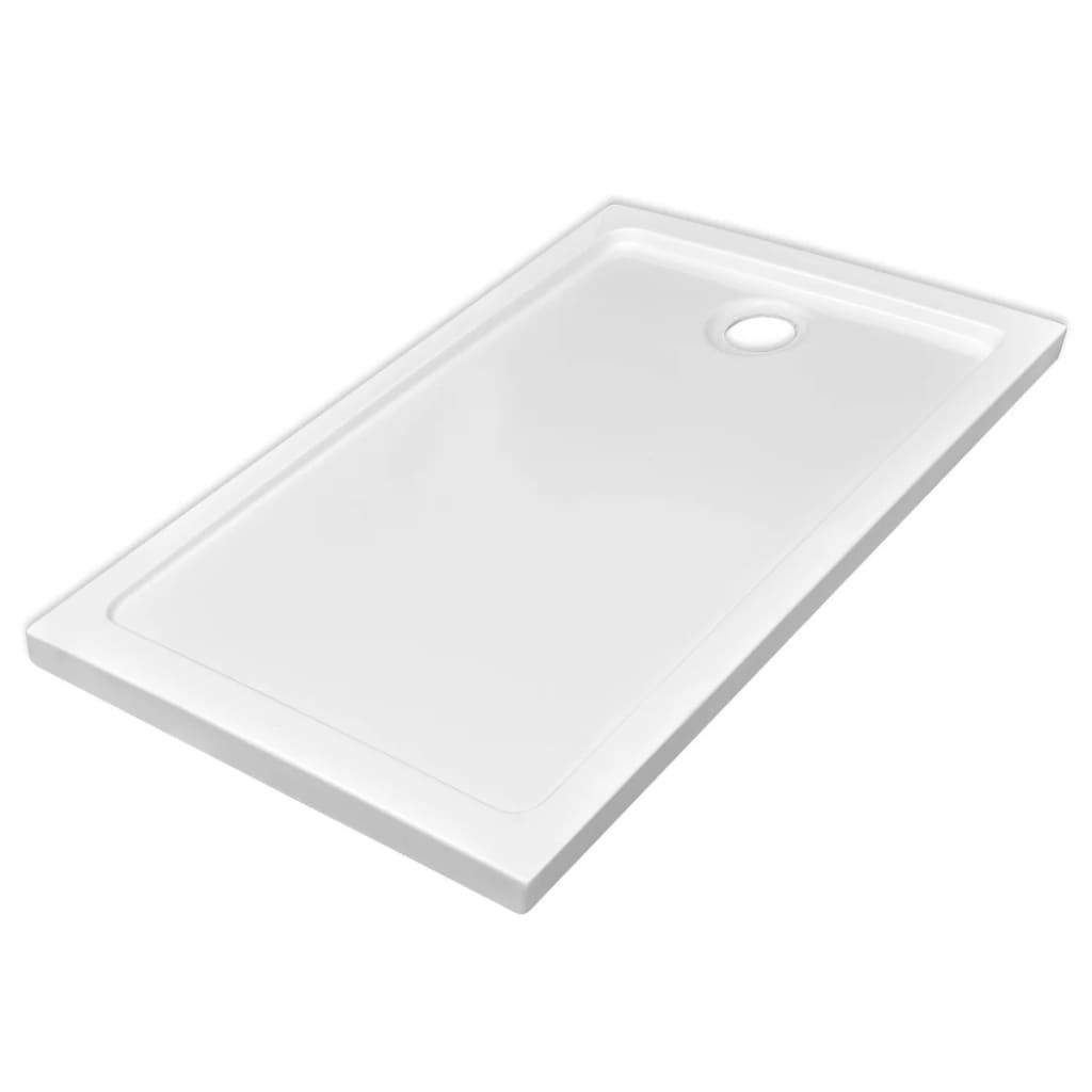 Rectangular ABS Shower Base Tray White - 70×120×4cm