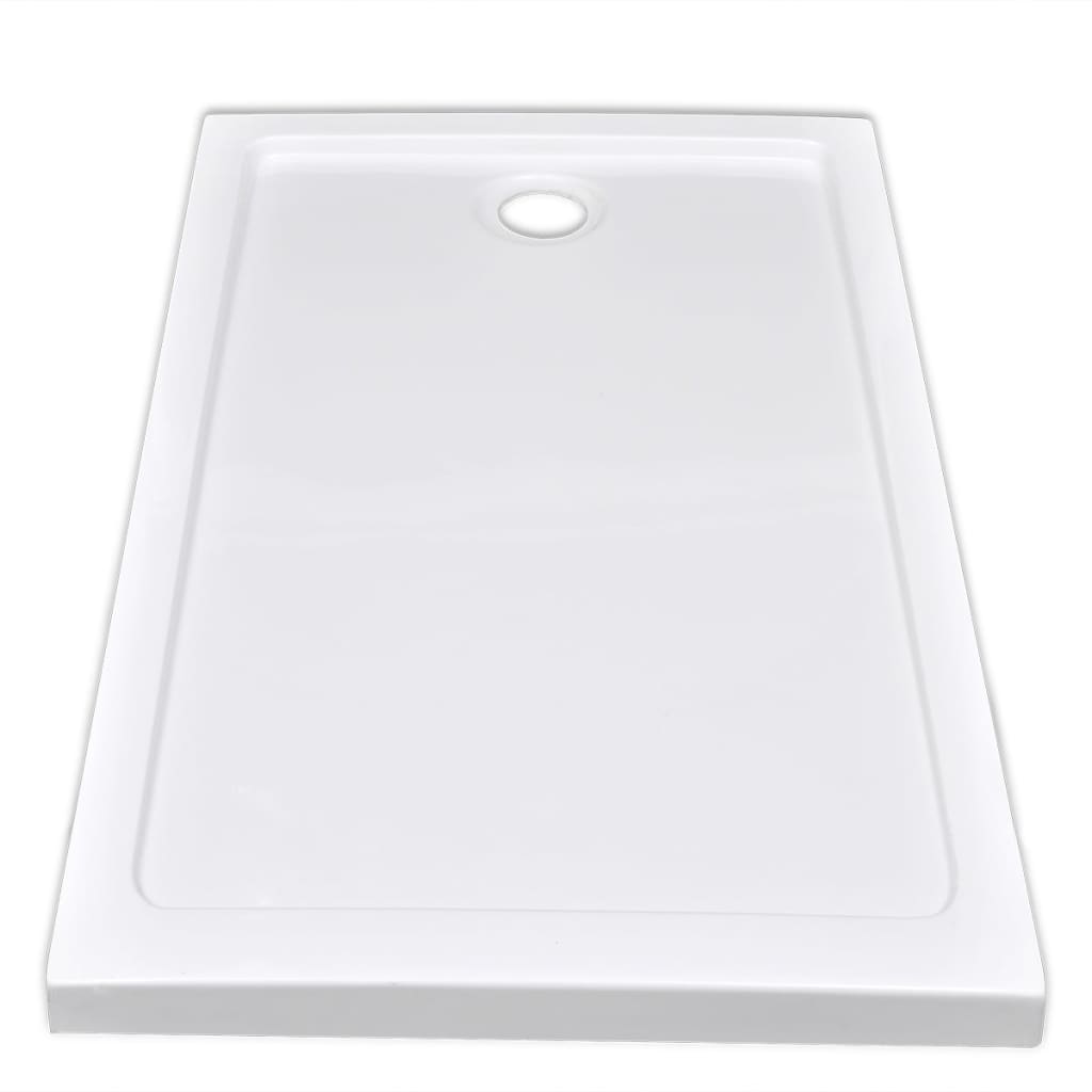 Rectangular ABS Shower Base Tray White - 70×120×4cm