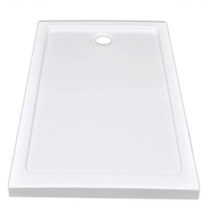 Rectangular ABS Shower Base Tray White - 70×120×4cm