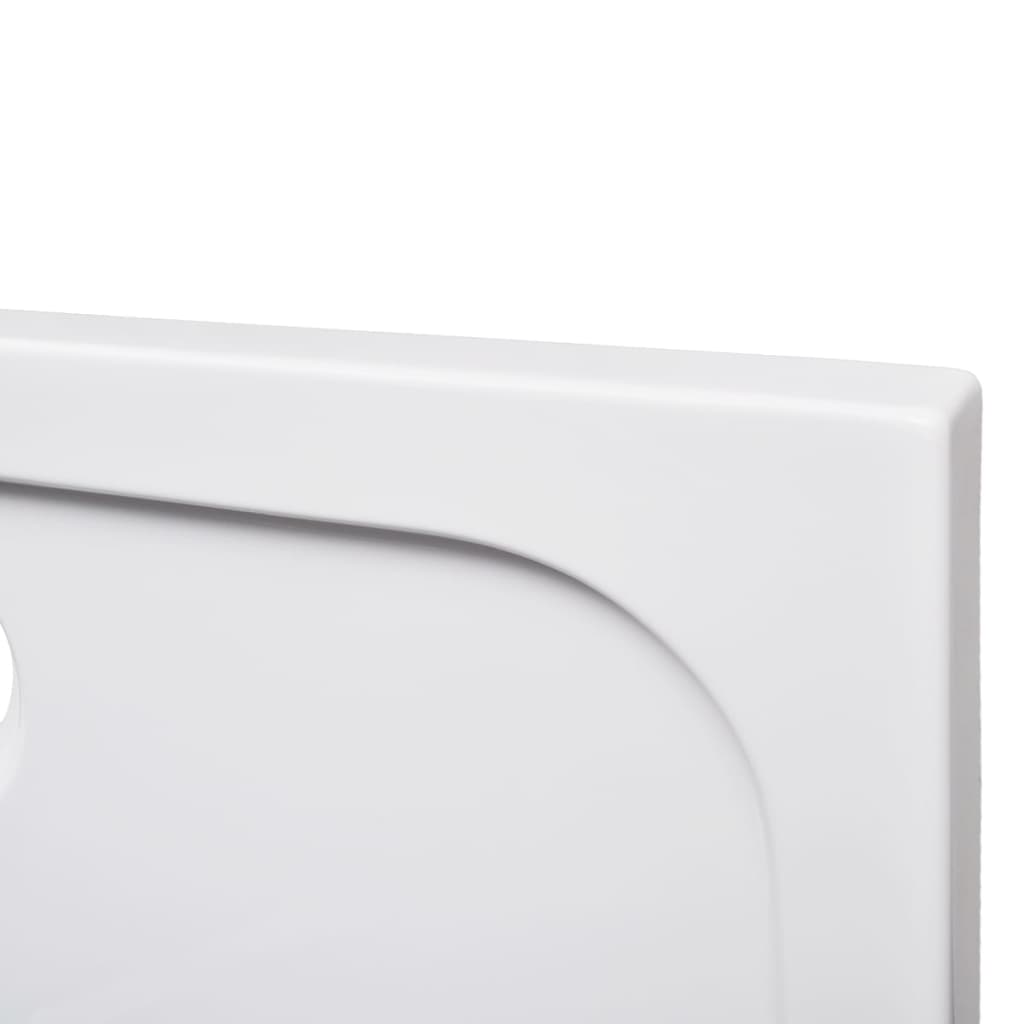 Rectangular ABS Shower Base Tray White - 70×120×4cm