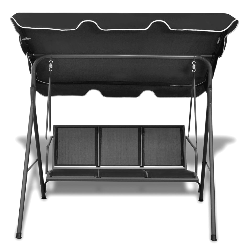 Black Garden Swing Chair