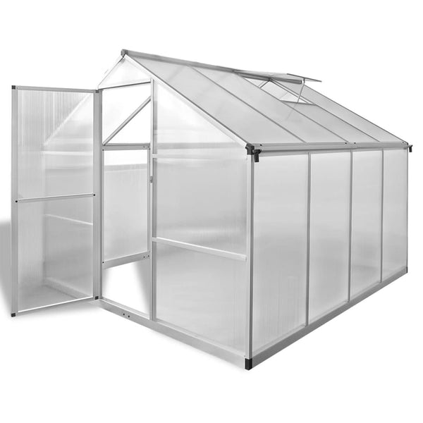  Reinforced Aluminium Greenhouse with Base Frame 6.05 mÃ‚Â²
