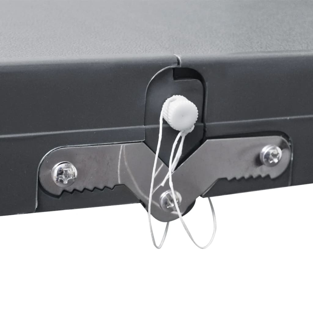 Foldable Camping Table Set with 4 Stools  Aluminium Extra Light Grey