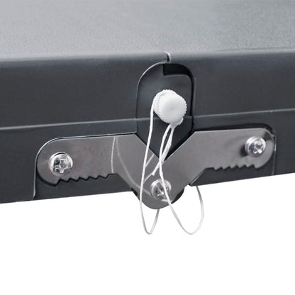 Foldable Camping Table Set with 4 Stools  Aluminium Extra Light Grey