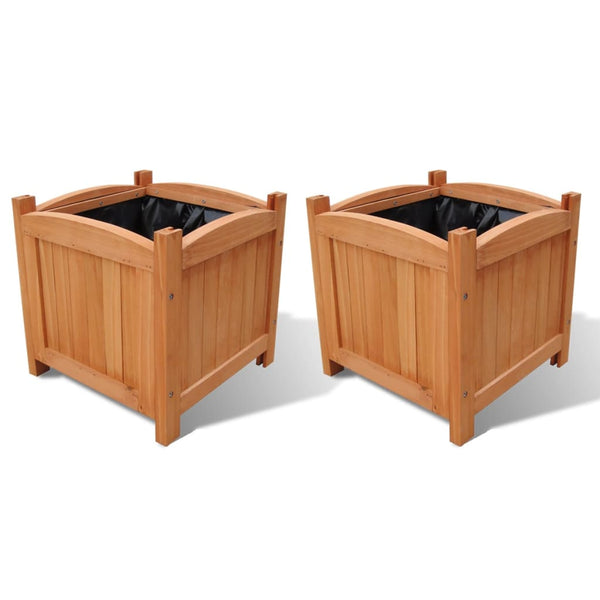  Wooden Planter  Set of 2