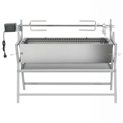 BBQ Rotisserie Spit Iron and Stainless Steel