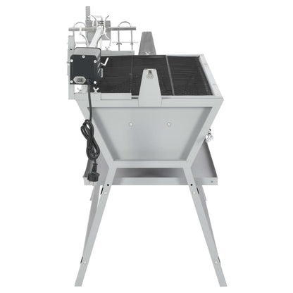 BBQ Rotisserie Spit Iron and Stainless Steel