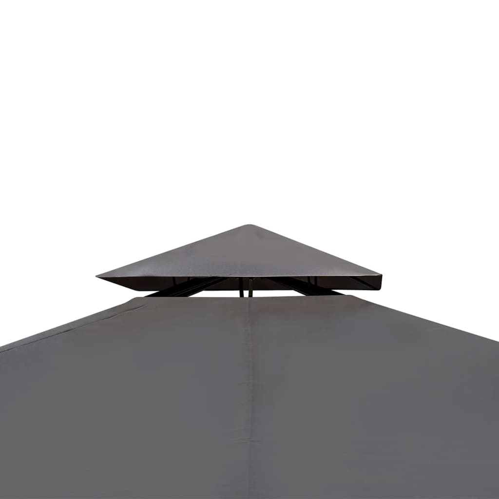 Poly Rattan Gazebo with Dark Grey Roof - 3×4m