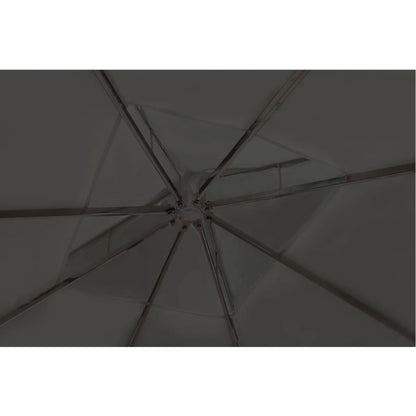 Poly Rattan Gazebo with Dark Grey Roof - 3×4m