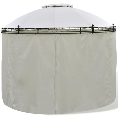 Round Gazebo with Curtains