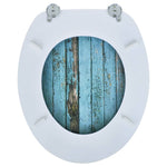 Toilet Seats with Hard Close Lids MDF Old Wood