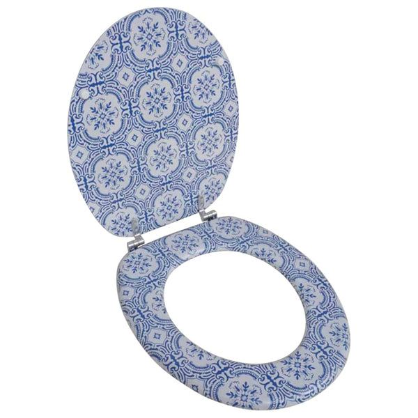  Toilet Seat with MDF Lid Porcelain Design
