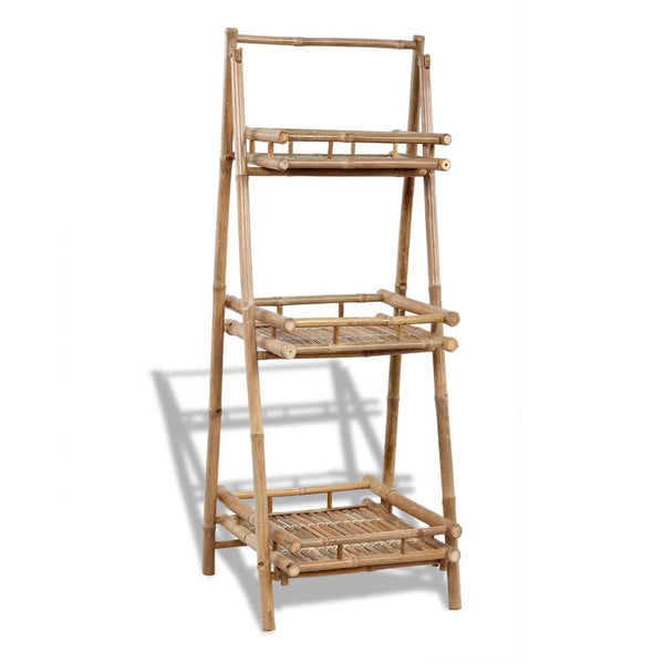  3-Tier Folding Bamboo Plant Rack