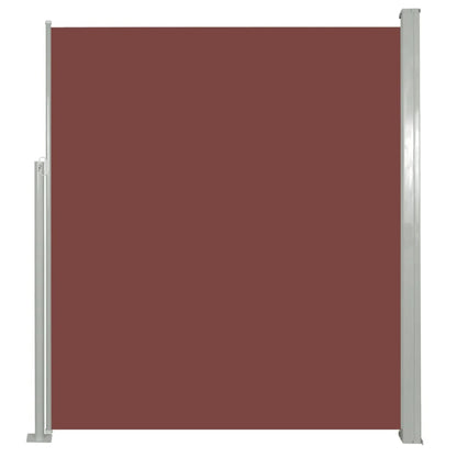 Patio Retractable Side Awning  Brown