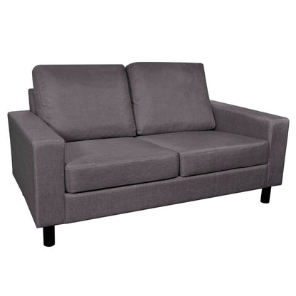 Sofa 2-Seater Fabric Dark Grey - 150×87×81cm