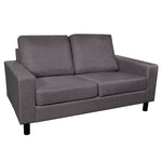 Sofa 2-Seater Fabric Dark Grey