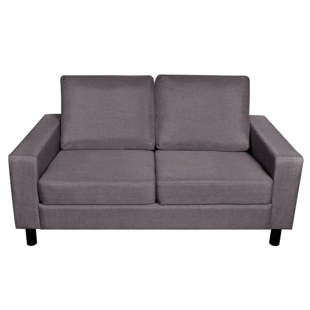 Sofa 2-Seater Fabric Dark Grey - 150×87×81cm