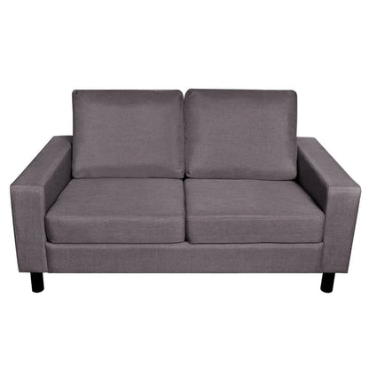 Sofa 2-Seater Fabric Dark Grey - 150×87×81cm