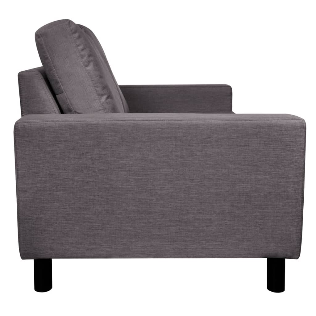 Sofa 2-Seater Fabric Dark Grey - 150×87×81cm
