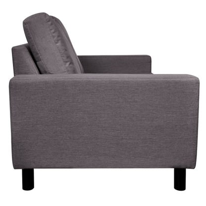 Sofa 2-Seater Fabric Dark Grey - 150×87×81cm