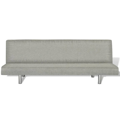 Sofa Bed Grey Polyester