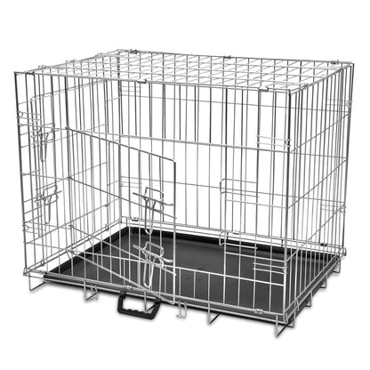 Foldable Metal Dog Bench L - 95×56×64cm
