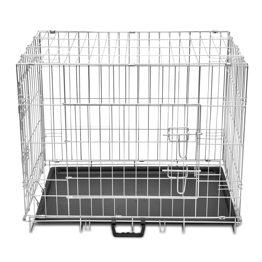 Foldable Metal Dog Bench L - 95×56×64cm