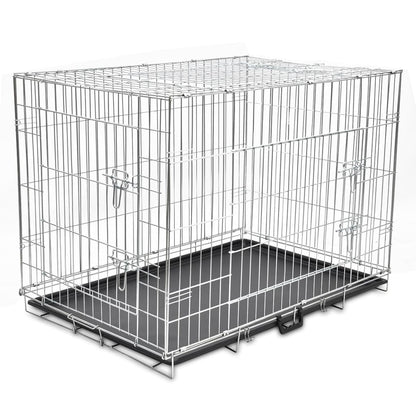 Foldable metal Dog Bench L - 109×70×78cm