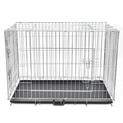 Foldable metal Dog Bench L - 109×70×78cm