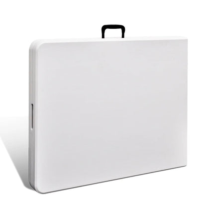 Folding Garden Table White  HDPE