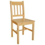 Dining Chairs 6 pcs Pinewood