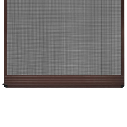 Brown-Hinged Insect Screen for Doors M