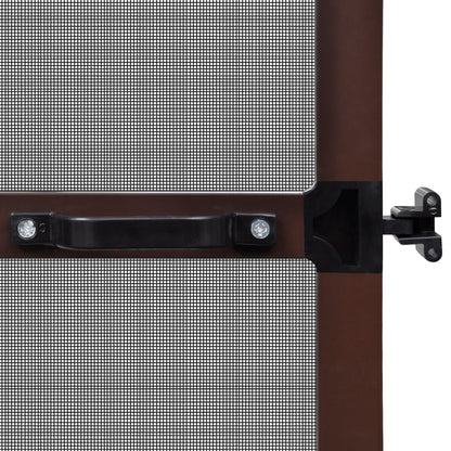 Brown-Hinged Insect Screen for Doors M