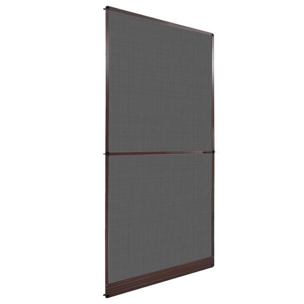  Brown-Hinged Insect Screen for Doors XL